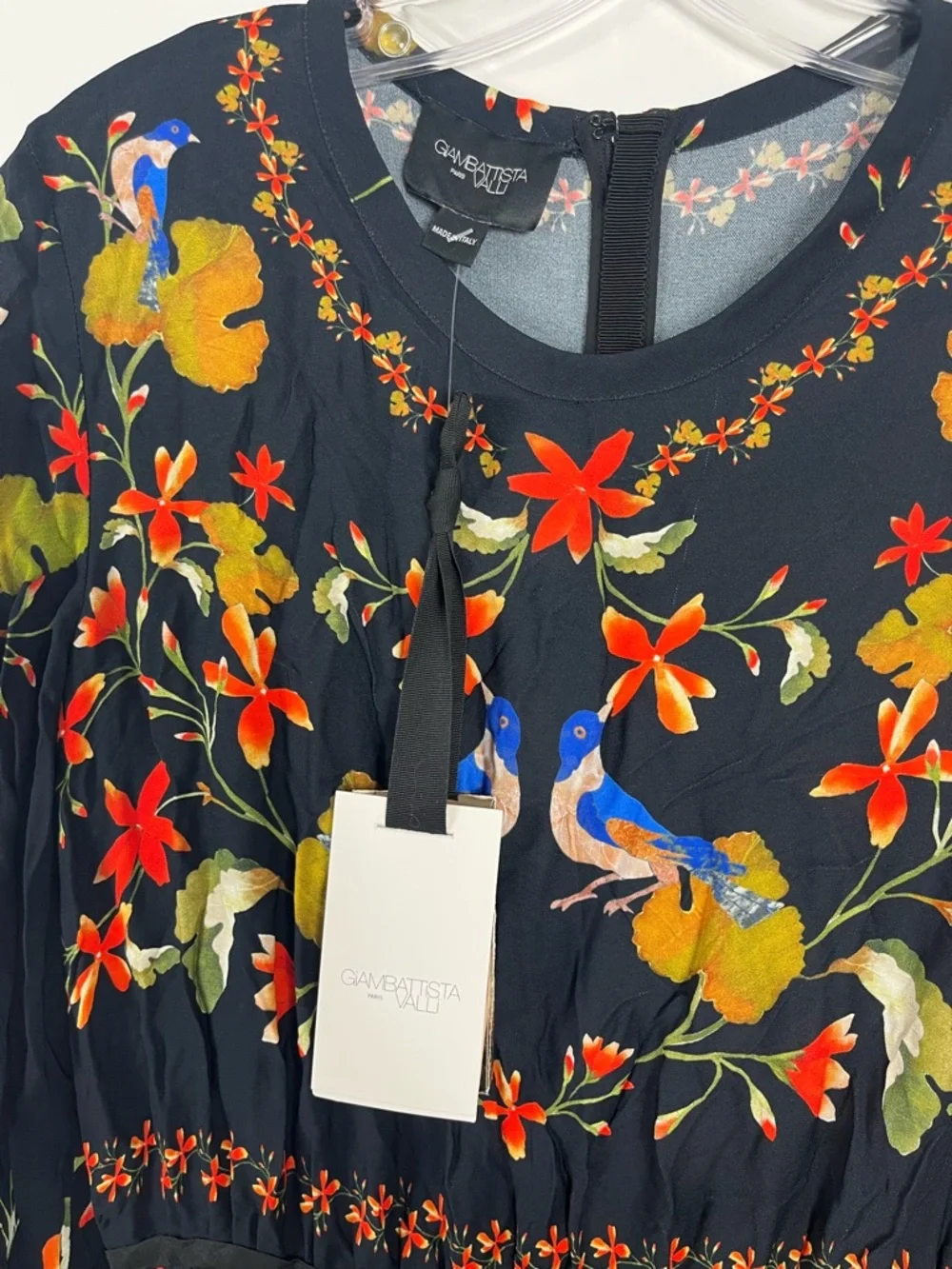 Giambattista Valli Floral Print Midi Dress Size Medium NWT Multicolor - Picture 5 of 9